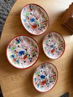 Set van 4 antieke Japanse Satsuma bordjes, Ophalen of Verzenden