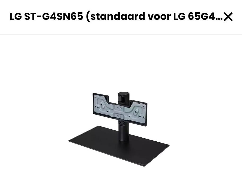 LG ST-G4SN65 TV-standaard voor LG OLED G4 65 inch, Ophalen, Zo goed als nieuw