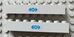 3008pb100 (1) 2x Light Gray Brick 1 x 8 with Train Logo B, Ophalen of Verzenden, Gebruikt