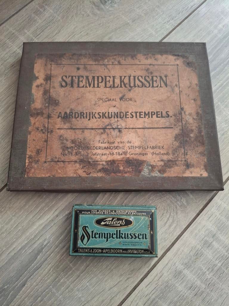 Antieke stempelkussens: Talens & Noord-Nederlandse, Ophalen of Verzenden, Gebruikt, Clearstamp