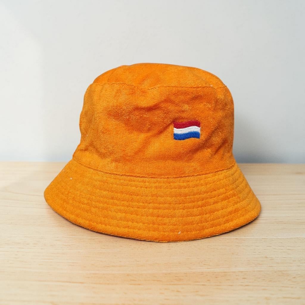 Oranje koningsdag hoedje budget hat vissershoedje holland, Ophalen of Verzenden, Nieuw, One size fits all, Hoed