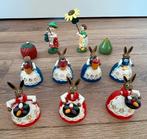 Vintage paashaas figuurtjes 11 stuks, Diversen, Ophalen of Verzenden, Gebruikt