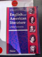 Engelse en Amerikaanse literatuur: een samenvatting, Boeken, Ophalen of Verzenden, Zo goed als nieuw, Nederland
