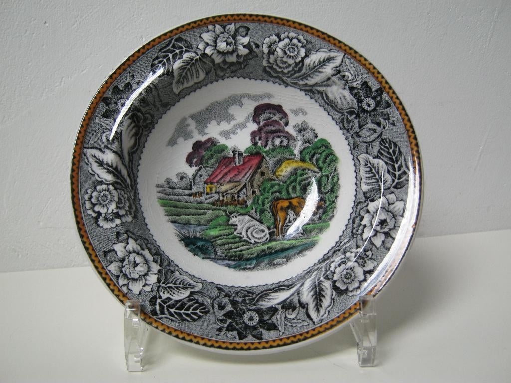 Wood & Sons schaaltje Woodland Burslem England, Ophalen of Verzenden, Zo goed als nieuw, Kom(men), Overige stijlen