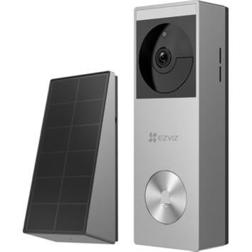 EZVIZ HP3 Wifi Camera Deurbel met Zonnepaneel ZGAN, Ophalen of Verzenden, Zo goed als nieuw
