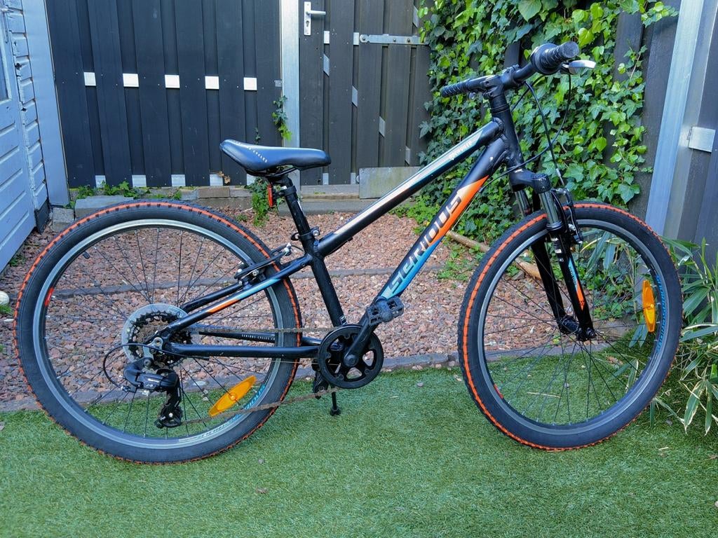 Serious jongensfiets MTB 24 inch, Overige merken, Gebruikt, Velgrem, Versnellingen