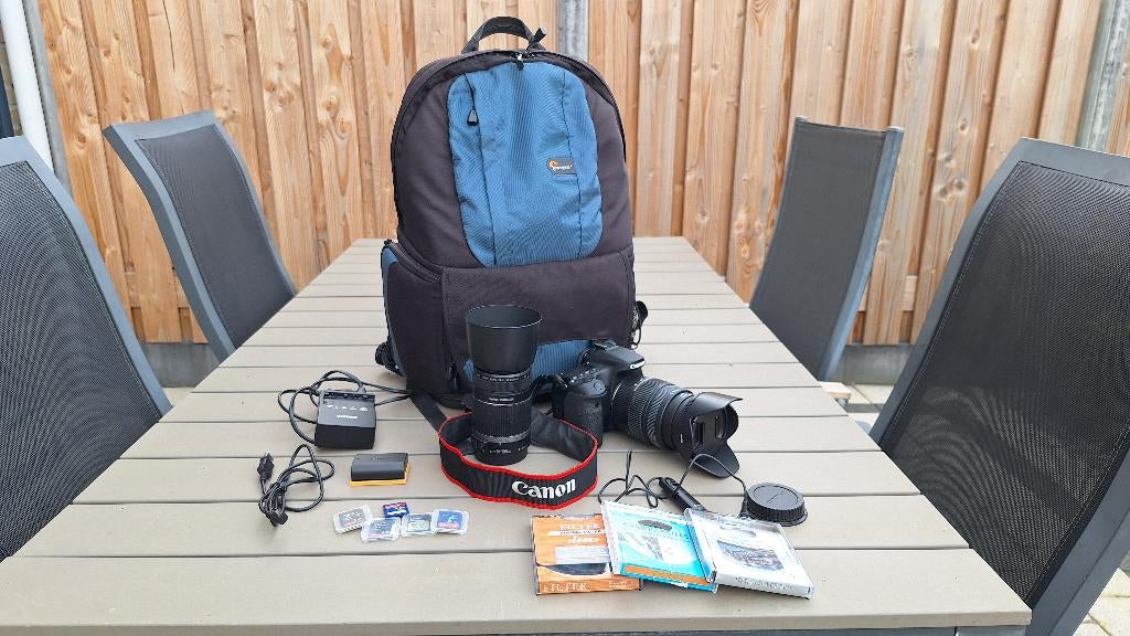 Canon 70D met 2 lenzen, filters, tas en veel accessoires, Audio, Tv en Foto, Fotocamera's Digitaal, Ophalen, Gebruikt, Spiegelreflex