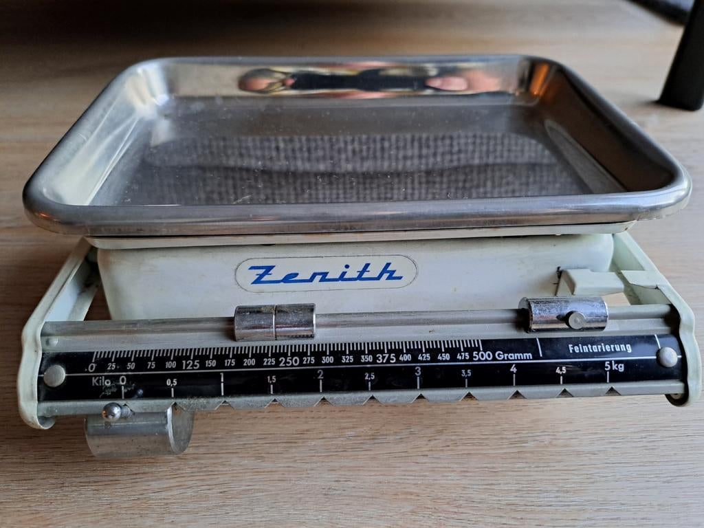 Vintage Zenith Weegschaal - Keukenweegschaal tot 5kg, Ophalen of Verzenden, Gebruikt, Overige typen, Minder dan 50 kg