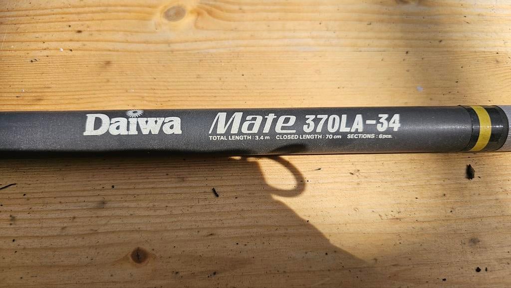 Daiwa Mate 370LA-34 Vaste Hengel - 3.4m, 6 Delen, Ophalen, Gebruikt