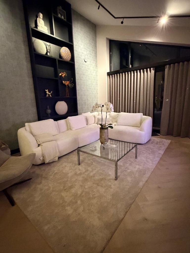 Iconische glazen salontafel te koop!, Ophalen, Gebruikt, Modern, tijdloos, Vierkant