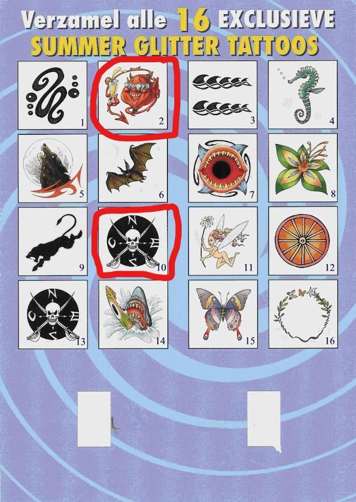 Gezocht: nog 2 Summer GLITTER tattoos van Lay`s /Smiths, Ophalen of Verzenden, Spiek, Overige typen