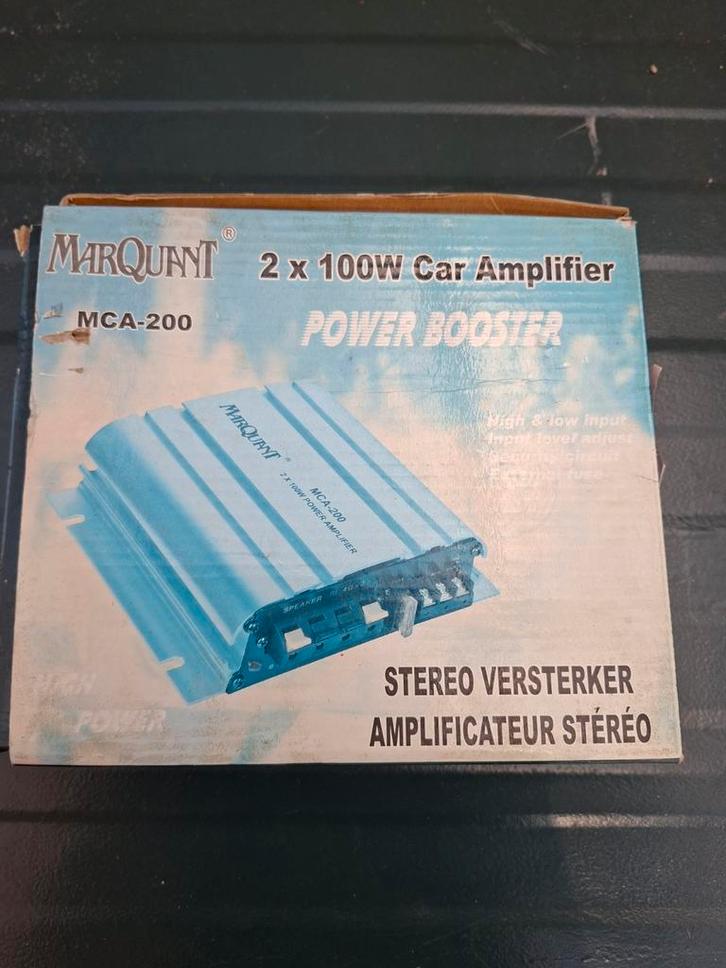 MarQuant MCA-200 2x100W Car Amplifier - Nieuw in doos, Auto diversen, Autoradio's, Nieuw, Ophalen of Verzenden