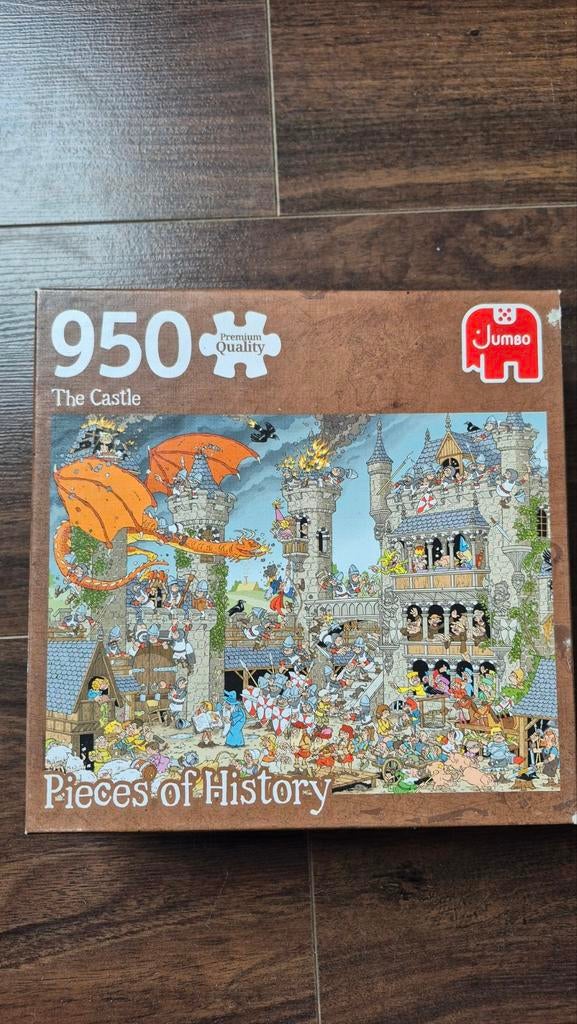 Jumbo puzzel 950 stukjes The Castle Pieces of History, Hobby en Vrije tijd, Denksport en Puzzels, Ophalen of Verzenden, 500 t/m 1500 stukjes