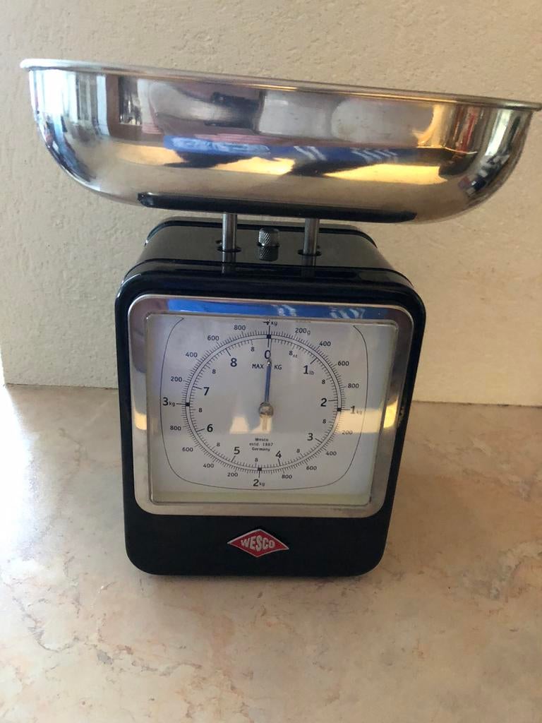 Wesco keukenweegschaal en broodtrommel, Minder dan 10 kg, Keukenweegschaal, 1 tot 500 gram, Ophalen of Verzenden