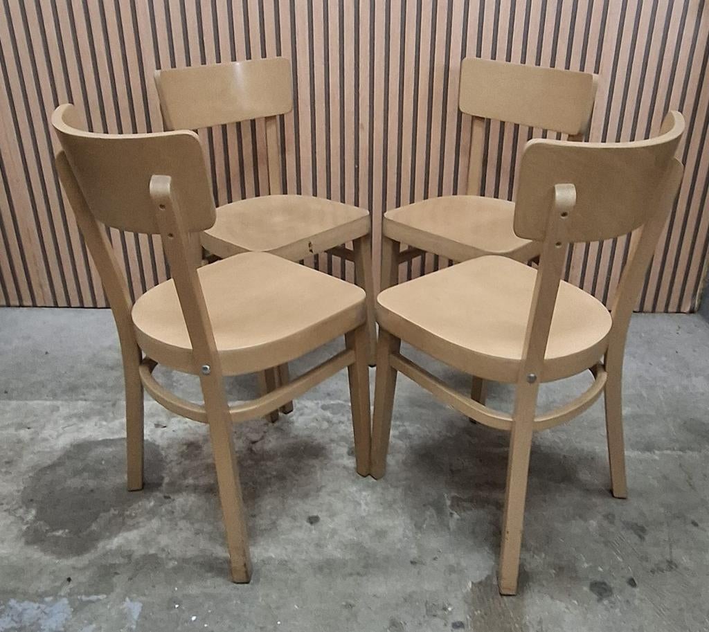 4 x cafestoelen hout Bentwood cafe bistro horeca stoelen, Antiek en Kunst, Antiek | Meubels | Stoelen en Banken, Ophalen of Verzenden