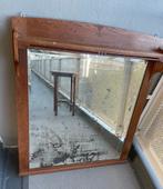 Antieke spiegel Amsterdamse School design ca. 1930, Antiek en Kunst, Antiek | Spiegels, Ophalen, Rechthoekig, 50 tot 100 cm, 100 tot 150 cm
