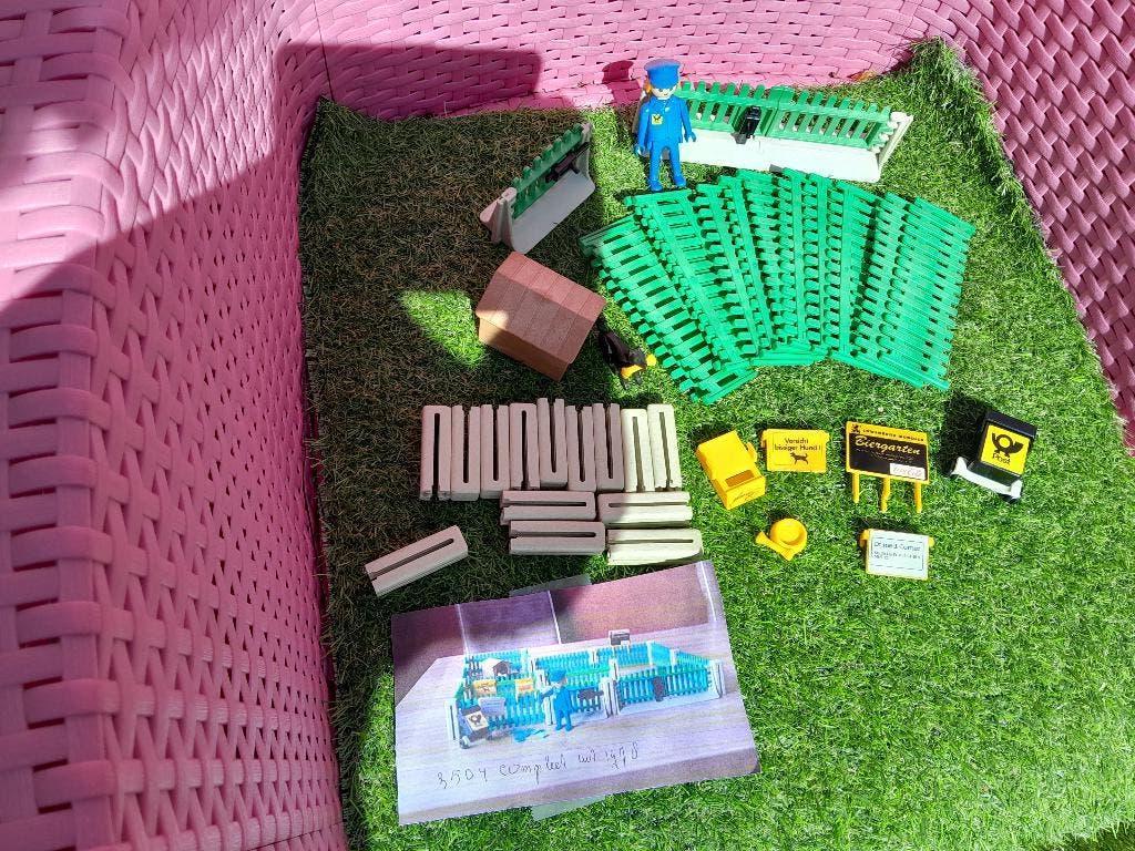 playmobil vintage tuin hek met post bode, Kinderen en Baby's, Ophalen of Verzenden, Gebruikt, Complete set