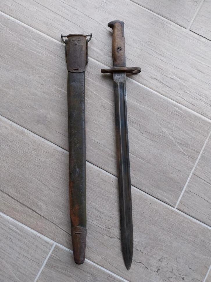 US wo1 wo2 lange bajonet SA 1906 garand etc, Verzamelen, Ophalen of Verzenden, Landmacht, Amerika, Mes of Dolk