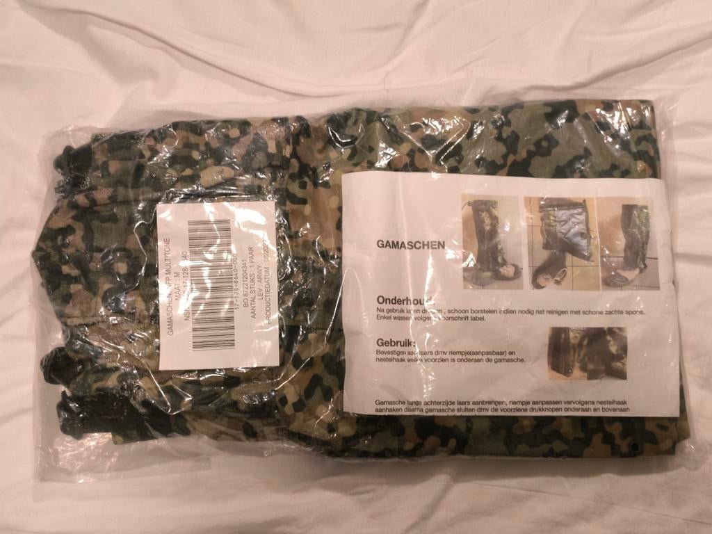 Nieuwe Nederlandse NFP Gamaschen - Maat Medium, Ophalen of Verzenden, Nieuw, Nederlands Defensie
