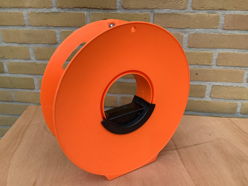 Oranje haspel voor draad of kabel, Hobby en Vrije tijd, Overige Hobby en Vrije tijd, Ophalen, Gebruikt