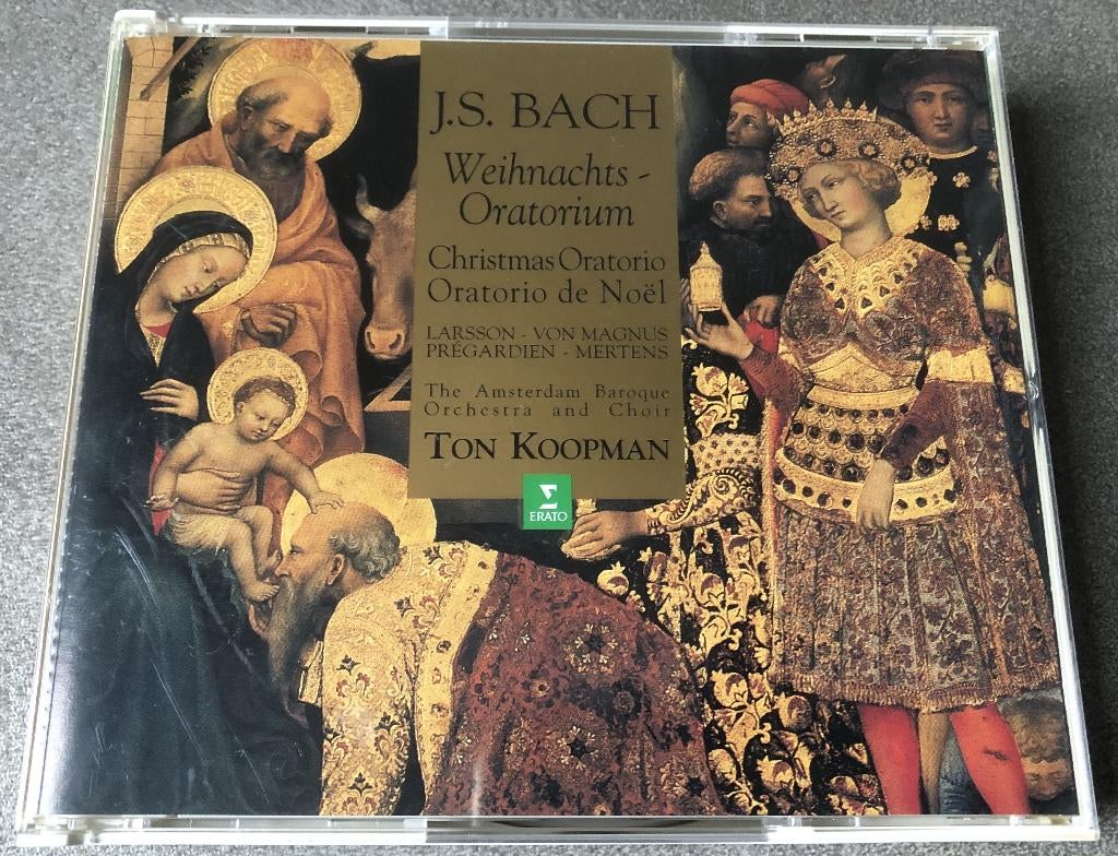 BACH - WEIHNACHTSORATORIUM - 2 CD - TON KOOPMAN, Ophalen of Verzenden, Barok, Zo goed als nieuw, Boxset