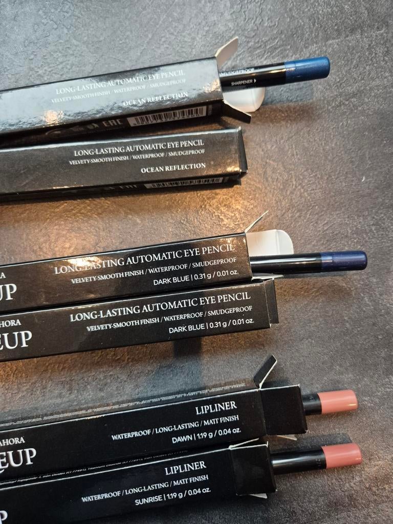 Make-up Set: Oogpotloden & Lipliners, Ogen, Blauw, Nieuw, Ophalen of Verzenden