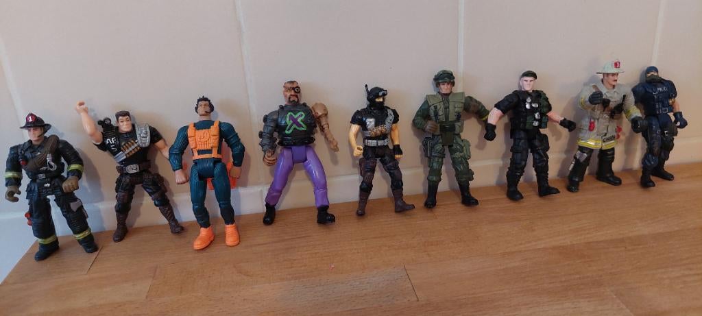 9 G.I. Joe figuren chap mei, Verzamelen, Ophalen of Verzenden