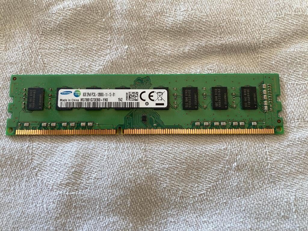RAM Samsung Werkgeheugen 8gb, Computers en Software, RAM geheugen, Zo goed als nieuw, Desktop, 8 GB, DDR3, Ophalen of Verzenden