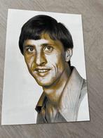 Foto Johan Cruijff met originele handtekening, Verzamelen, Sportartikelen en Voetbal, Ophalen, Zo goed als nieuw, Ajax, Poster, Plaatje of Sticker