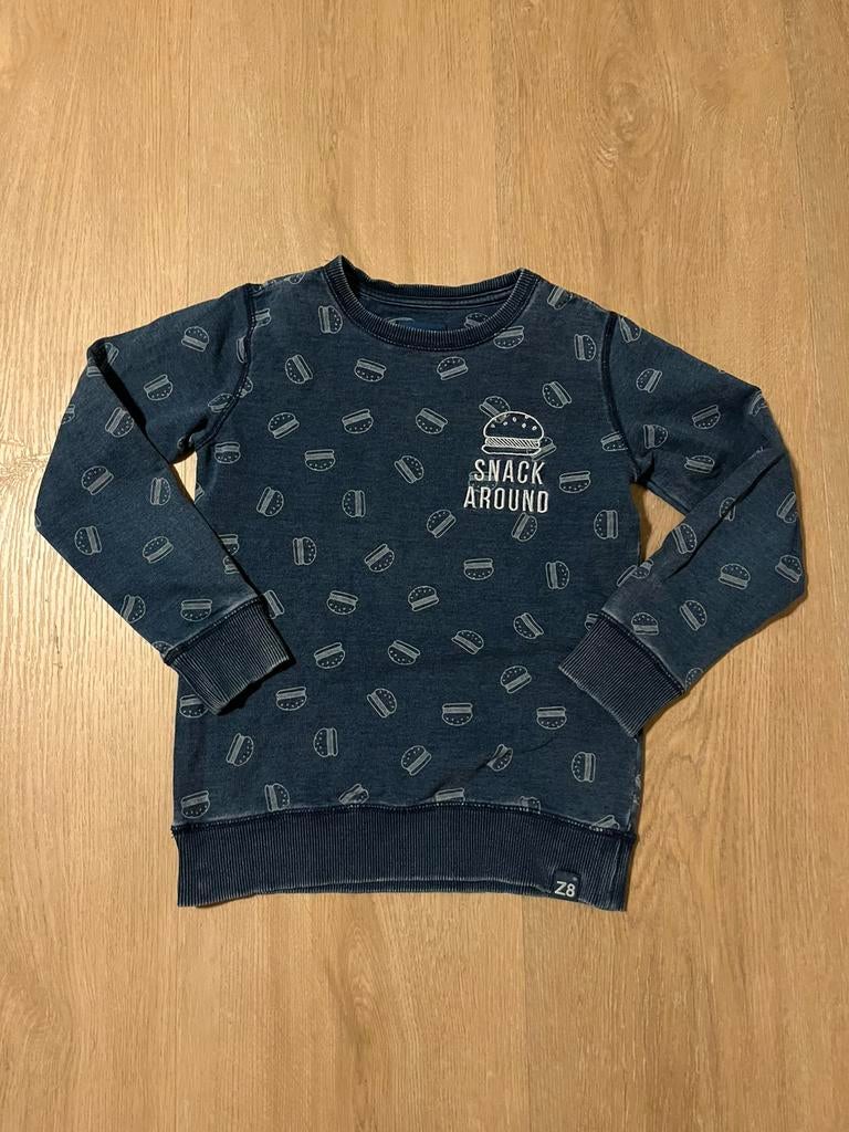 Z8 trui hamburger maat 116 / 122 jongen style: Catfish, Kinderen en Baby's, Kinderkleding | Maat 116, Ophalen of Verzenden, Zo goed als nieuw
