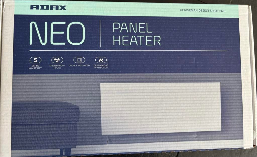 ADAX NEO Elektrische Paneelverwarming (Wifi) - Nieuw in doos, Ophalen of Verzenden, Nieuw, Radiator, 30 tot 80 cm