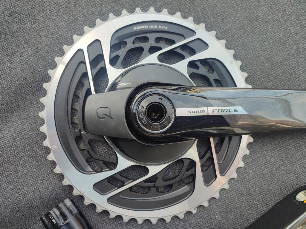 SRAM AXS crank met Quarq powermeter, Crankstel of Pedalen, Gebruikt, Sram Red, Ophalen of Verzenden