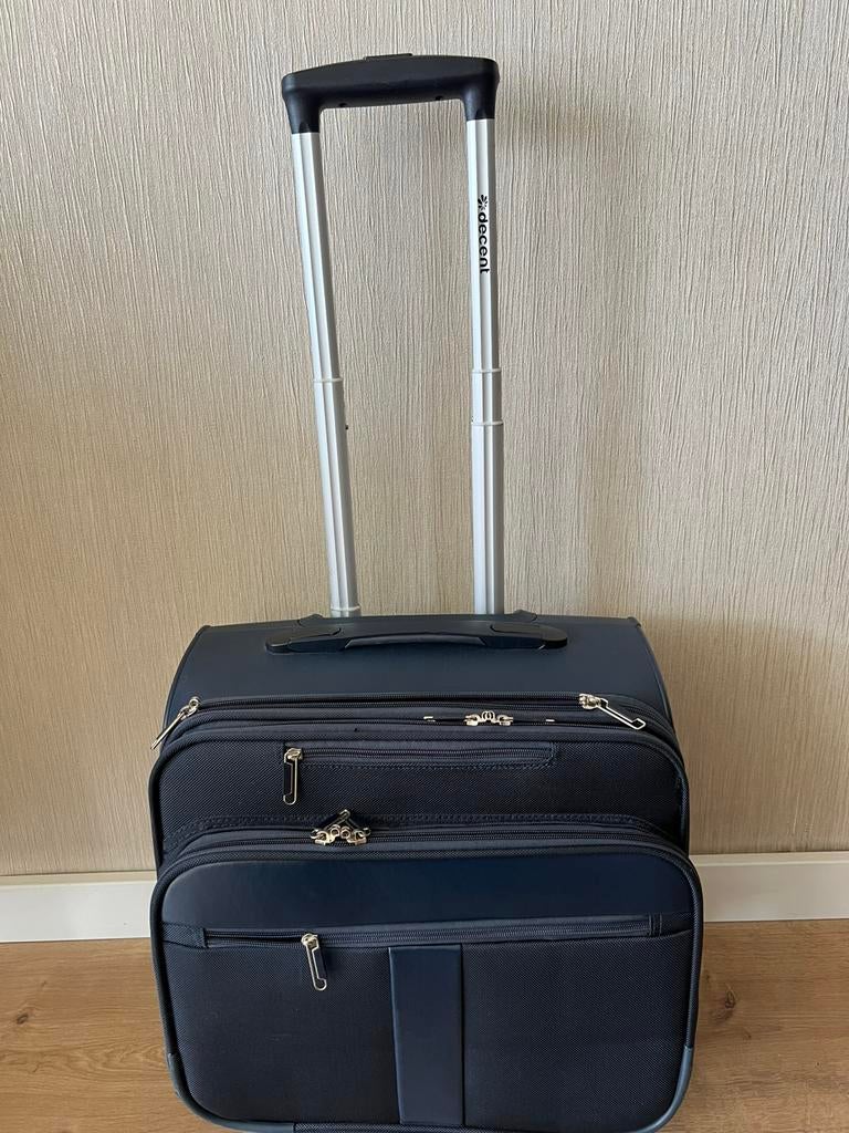 Decent B Corso Business trolly donkerblauw, Sieraden, Tassen en Uiterlijk, Koffers, Zo goed als nieuw, Hard kunststof, Minder dan 50 cm