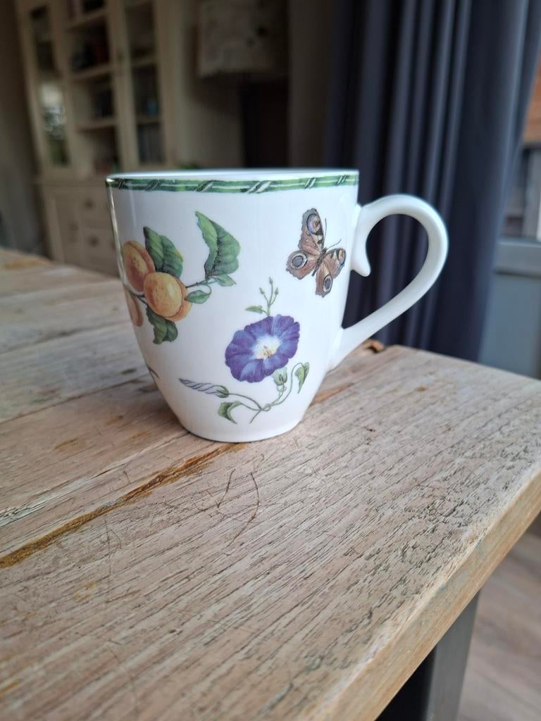 Janneke Brinkman porseleinen beker Fruit & Flowers, Ophalen of Verzenden, Zo goed als nieuw, Overige stijlen, Kop(pen) en/of Schotel(s)