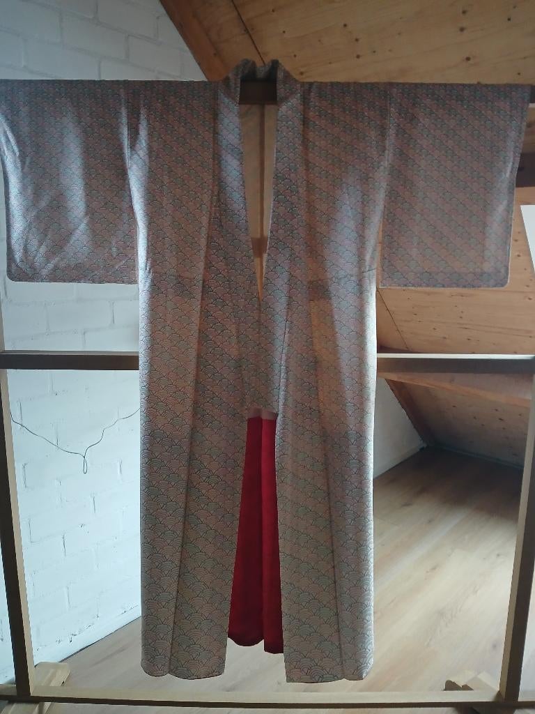 Traditionele Japanse Kimono colourful ougi, Ophalen of Verzenden