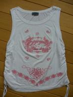 AZURI t- shirt wit met roze print maat M, Maat 38/40 (M), Wit, Ophalen of Verzenden, Zo goed als nieuw