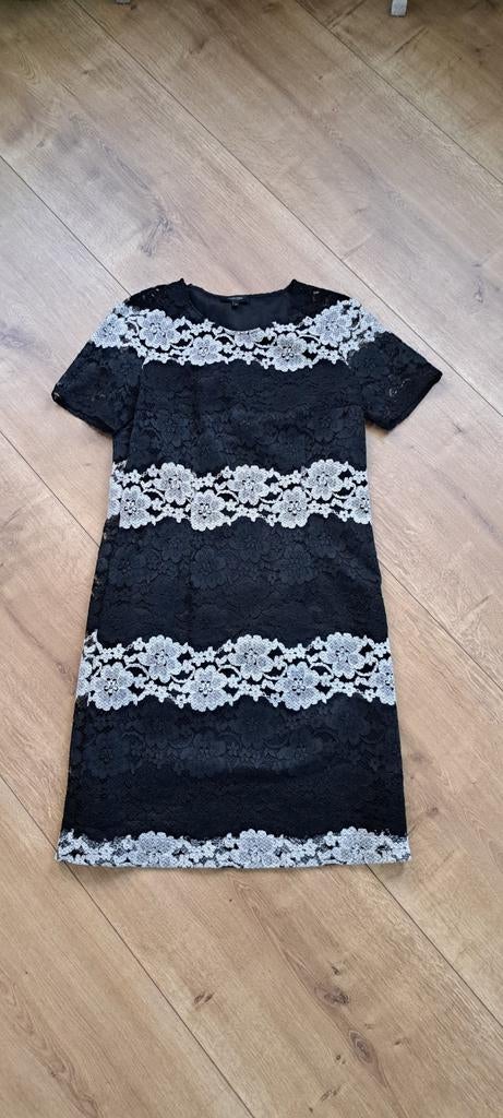 Claudia Sträter kanten jurk met onderjurk, maat 38, Maat 38/40 (M), Zwart, Ophalen of Verzenden, Zo goed als nieuw