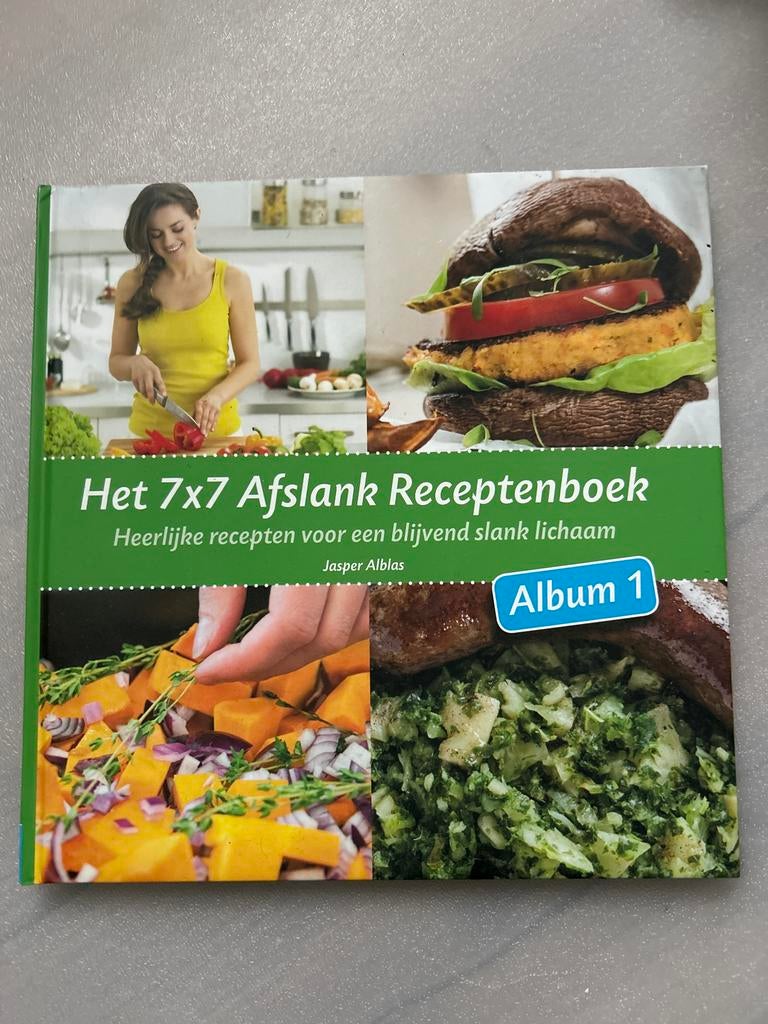 Het 7x7 Afslank Receptenboek - Jasper Alblas, Boeken, Voorgerechten en Soepen, Ophalen of Verzenden, Zo goed als nieuw, Gezond koken