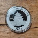 Chinese Panda zilveren munt 30 gram zilver uit 2018, Ophalen of Verzenden, Oost-Azië, Zilver