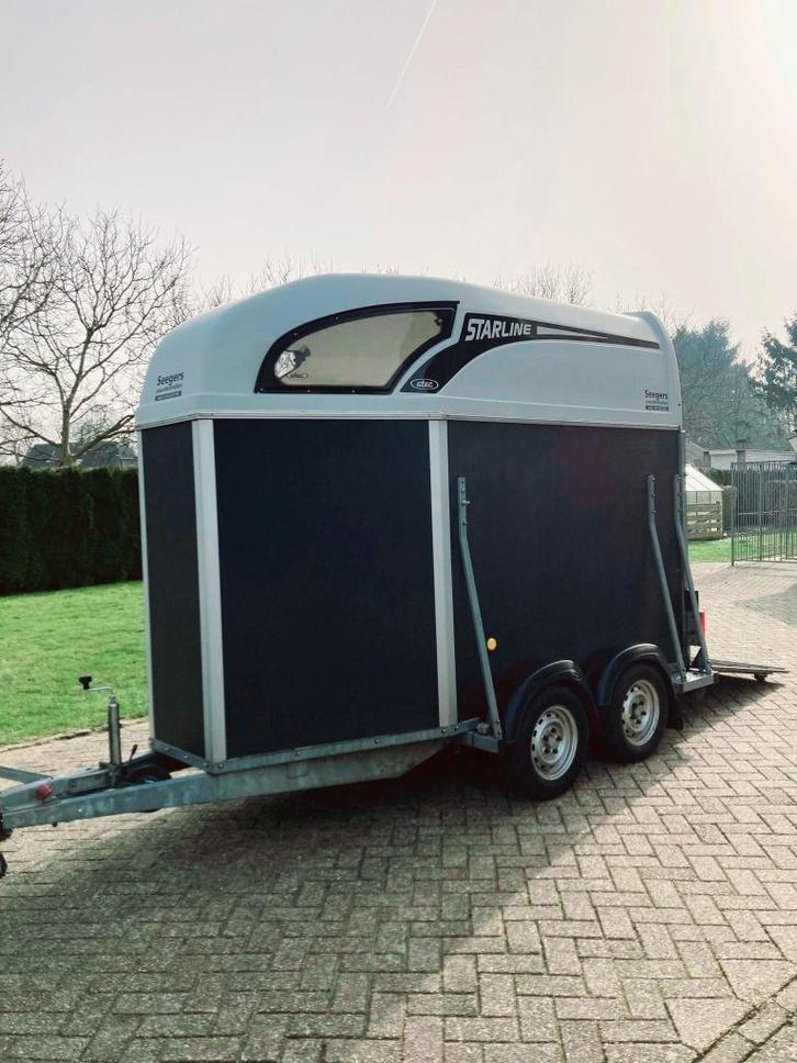 Atec Starline paardentrailer, Dieren en Toebehoren, Paarden en Pony's | Trailers en Aanhangwagens, Gebruikt, Hout, Ophalen