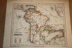 Zeldzame antieke kaart - Zuid-Amerika - 1860 !!, Boeken, Atlassen en Landkaarten, Ophalen of Verzenden, Gelezen, 1800 tot 2000