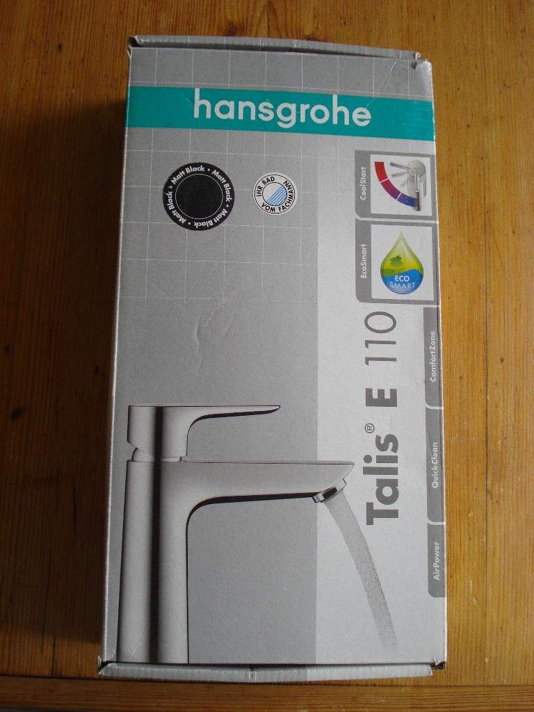 Hansgrohe wastafelkraan kraan zwart Talis E 110 nieuw, Ophalen, Nieuw, Kraan