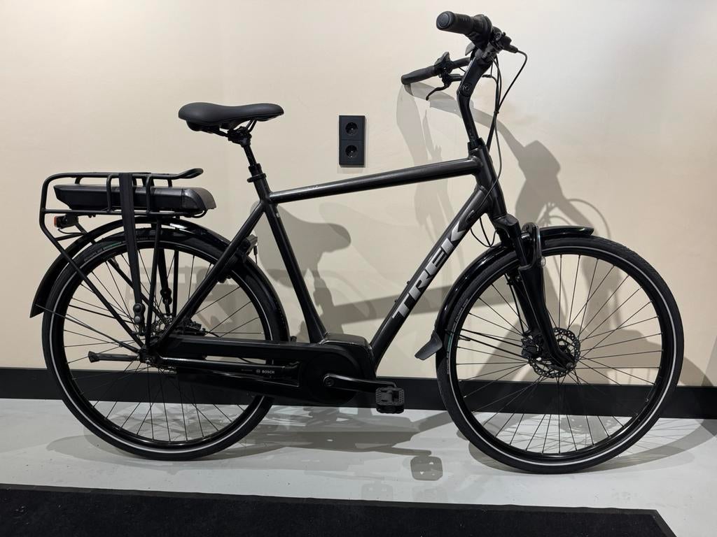 ☀️ Trek District+ 4 Bosch heren XL/ 60cm Dnister Black, Velgrem, Versnellingen, Zo goed als nieuw, 61 tot 65 cm
