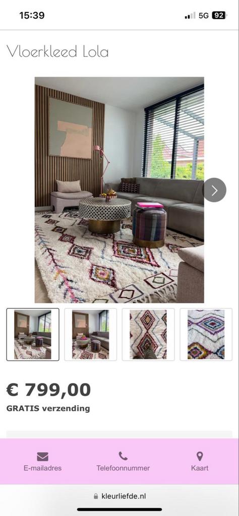 Handgemaakt Marokkaans Vloerkleed Lola - Berbers Design, Ophalen, Wit, 200 cm of meer, Zo goed als nieuw