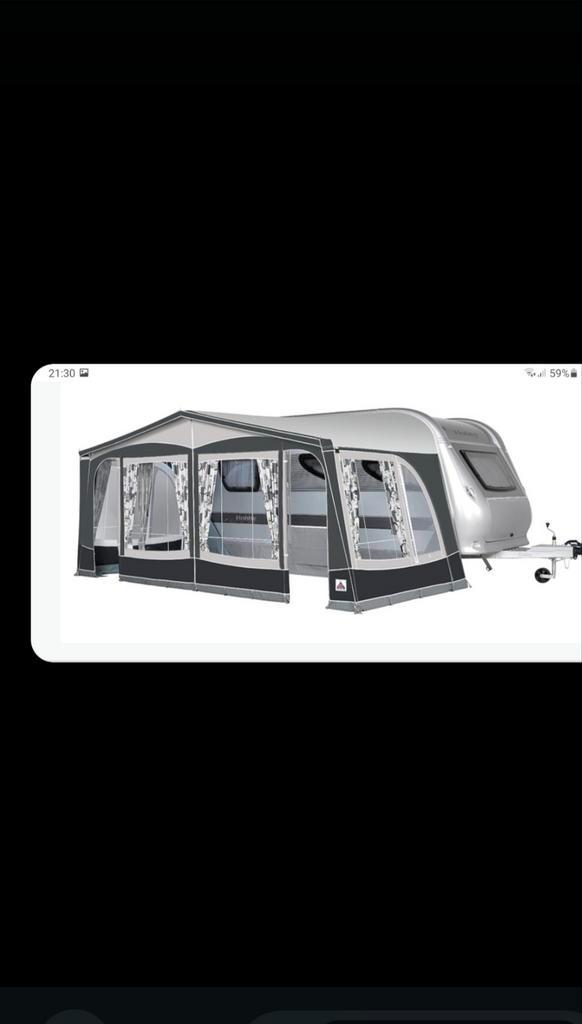 Doréma Multy Nova Excellent grijs omloop maat 13 zie foto,s, Caravans en Kamperen, Voortenten en Luifels, Zo goed als nieuw, Ophalen of Verzenden