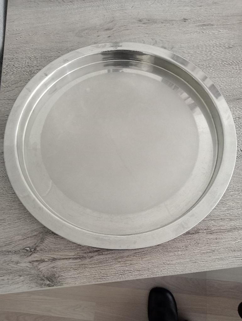 Dienblad, Ophalen, Gebruikt, Rond, Hout