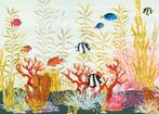 Onderwater vliesbehang Coral World - 350x250 - Muurdeco4kids, Verzenden, Minder dan 10 m², Onderwater behang, vissen, zee, oceaan