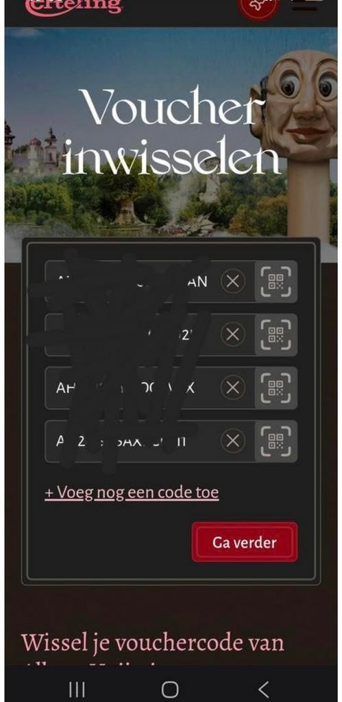 Efteling 4x tickets SPOED, 256 GB, Ophalen of Verzenden, Zo goed als nieuw, Zwart