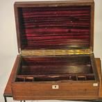Antieke Schrijfgereikist van Rozenhout met Parelmoer Inleg, Ophalen of Verzenden