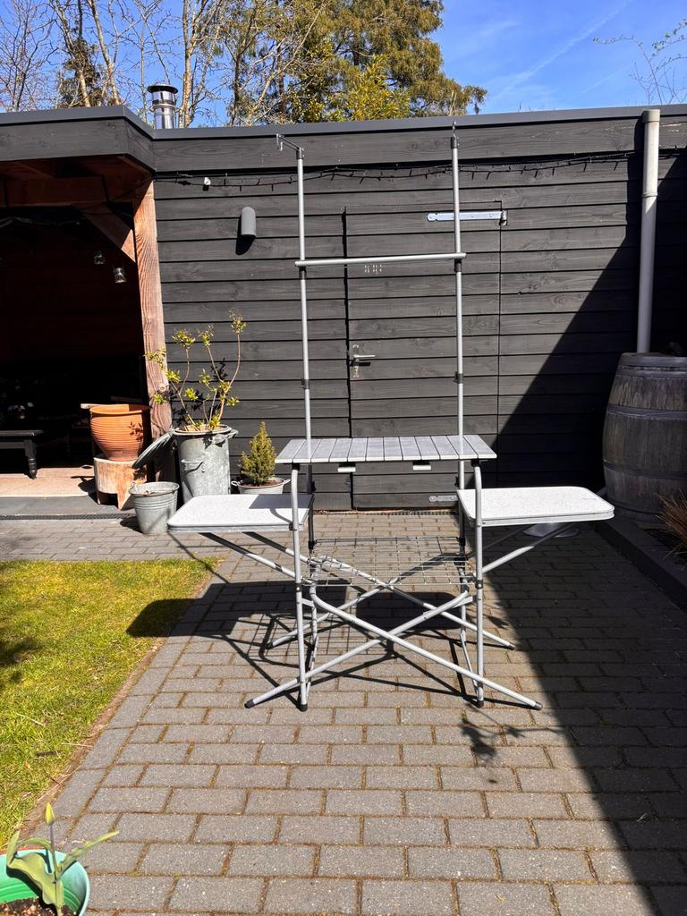 Camping keukentafel koken, Caravans en Kamperen, Kampeermeubelen, Ophalen, Gebruikt, Overige